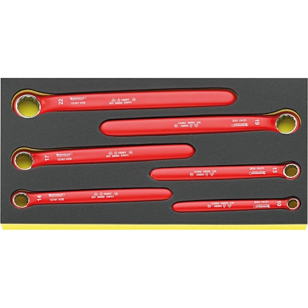 VDE single ended ring Wrenchs 6pcs.
